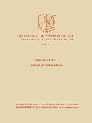 cover image of Probleme der Gebirgsbildung